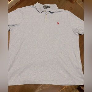 Polo by Ralph Lauren Men’s polo T-shirt MINT blue w red (worn one time if that!)